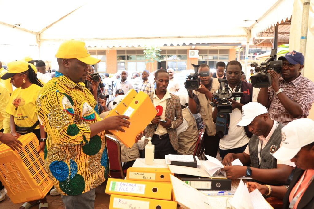 NRM PARTY SUBMITS TWO MILLION SIGNATURES TO EC