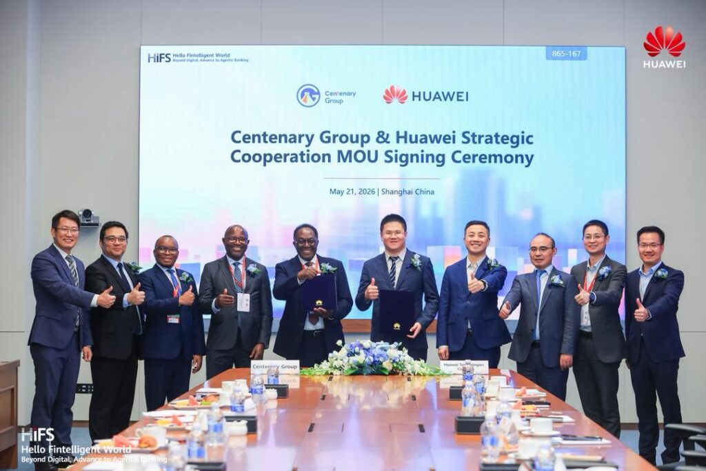 CENTENARY GROUP,HUAWEI TECHNOLOGIES SIGN NEW PARTNERSHIP