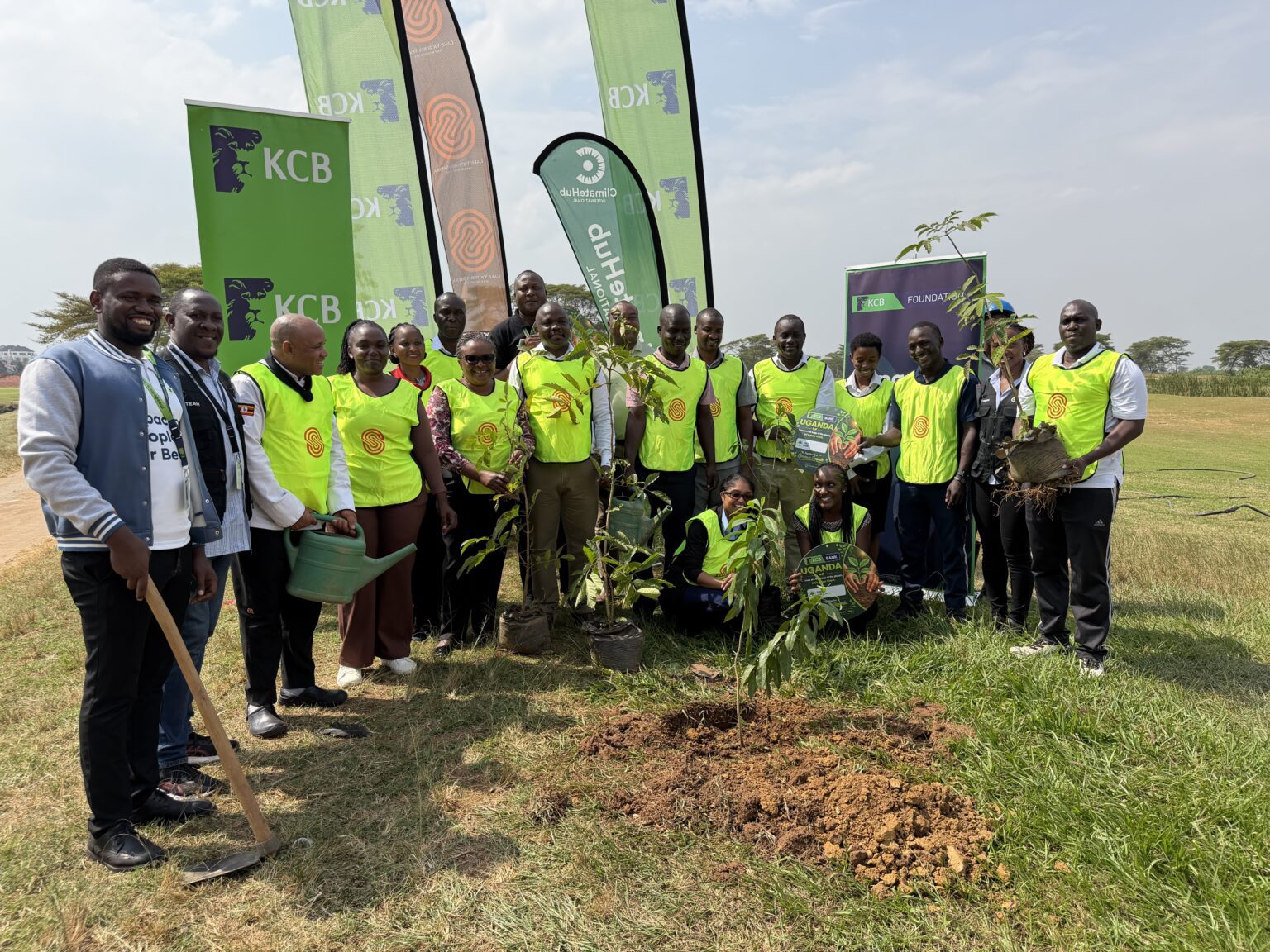 KCB BANK UGANDA PLANTS 300 TREES AT LAKE VICTORIA SERENA GOLD RESORT TO ADVANCE CLIMATE ACTION AGENDA